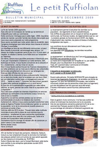 Le petit ruffiolan num 8 Le petit Ruffiolan 12 2009