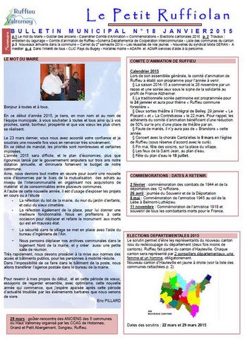 Le petit ruffiolan num 18 Le petit Ruffiolan 01 2015