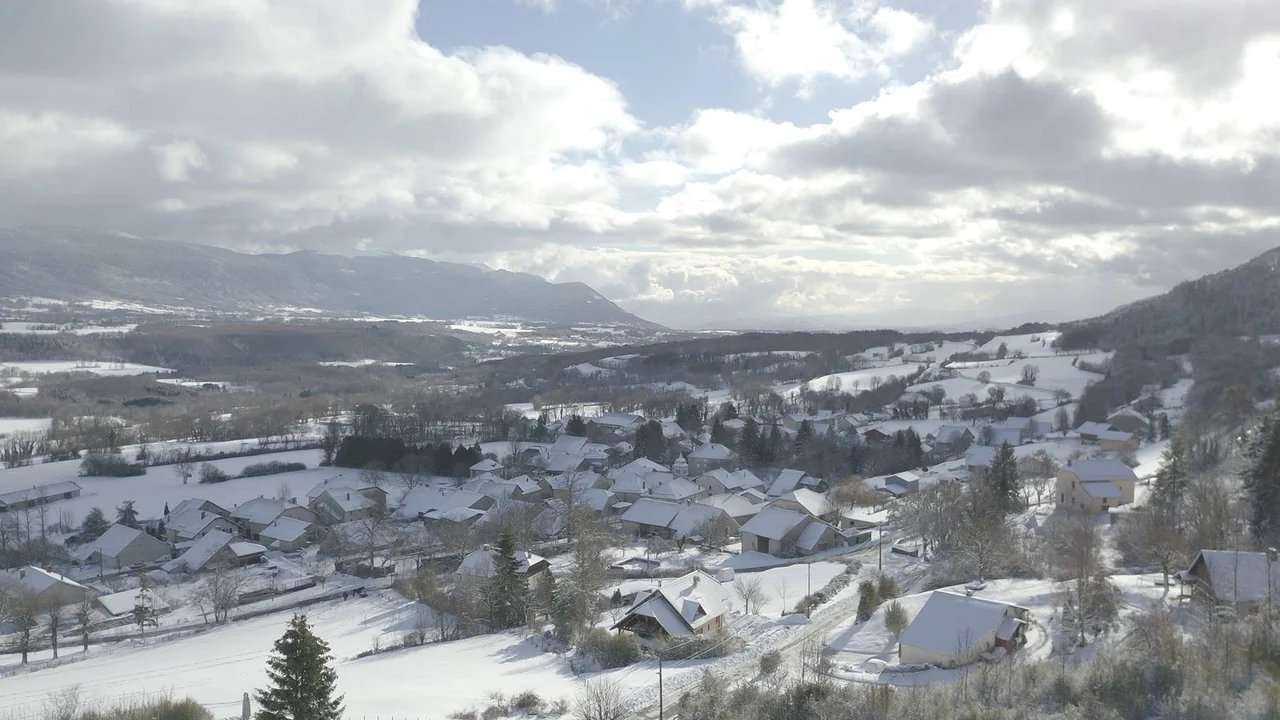 Ruffieu et le Plateau de Retord en hiver